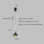 Aurora Luxuria - Silver Pendant Lamp