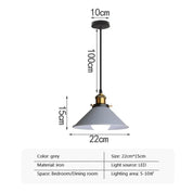 Modern Meets - LED Industrial Horn Pendant Light