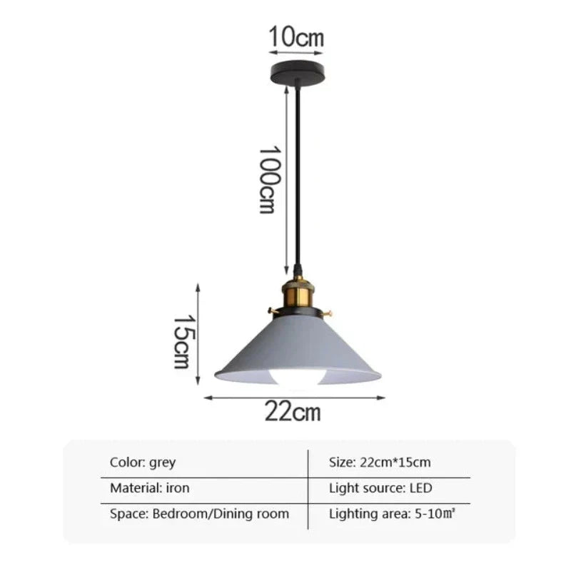 Modern Meets - LED Industrial Horn Pendant Light