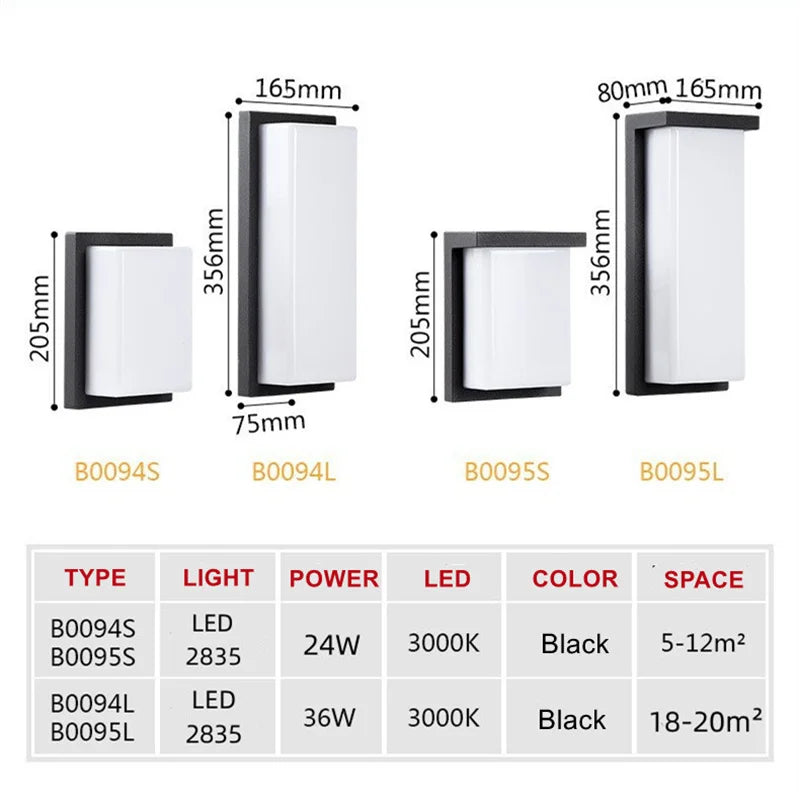 UrbanSpectra - Modern LED Outdoor Wall Lamps