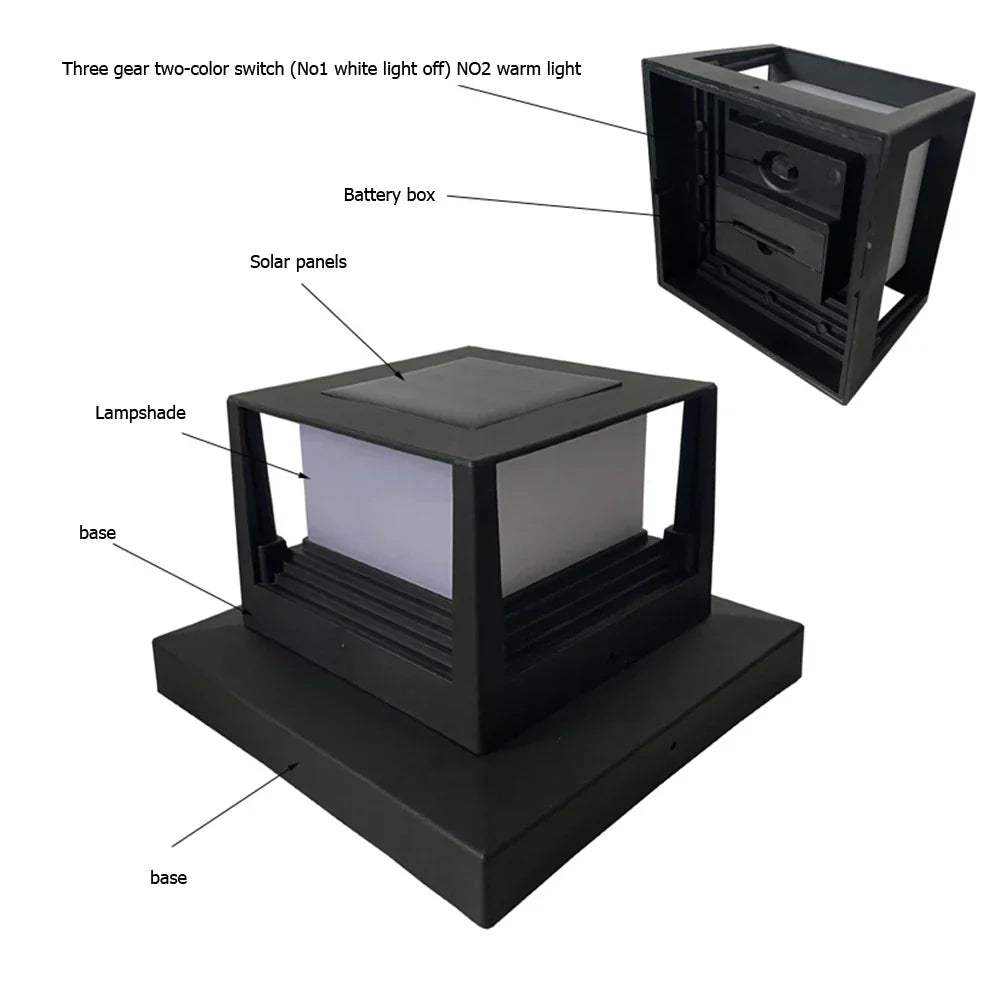 SunLum - LED Solar Column Lamp