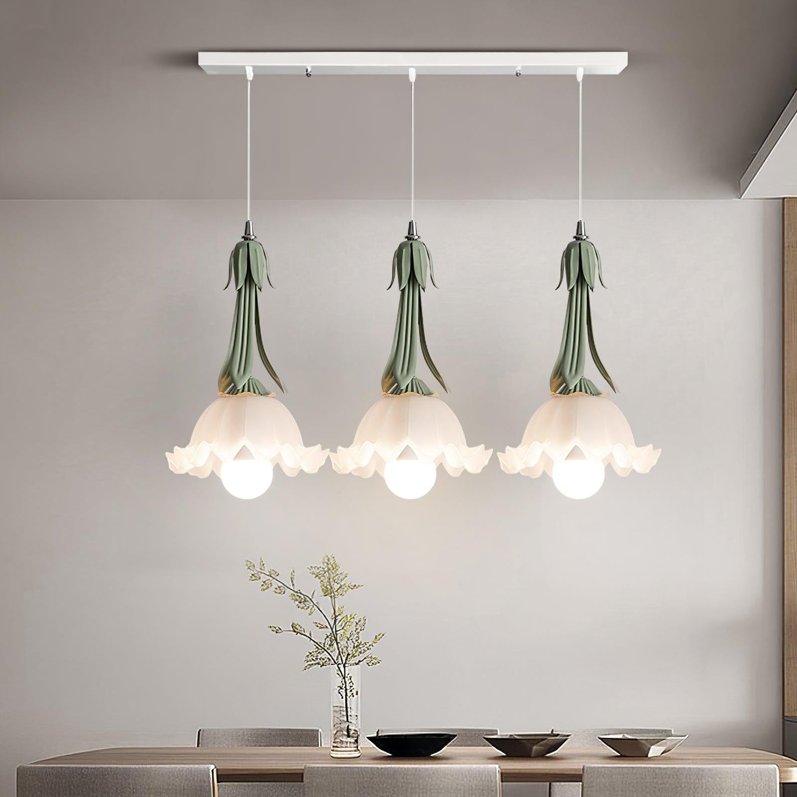Clochettes - Pendant Light with Floral Design