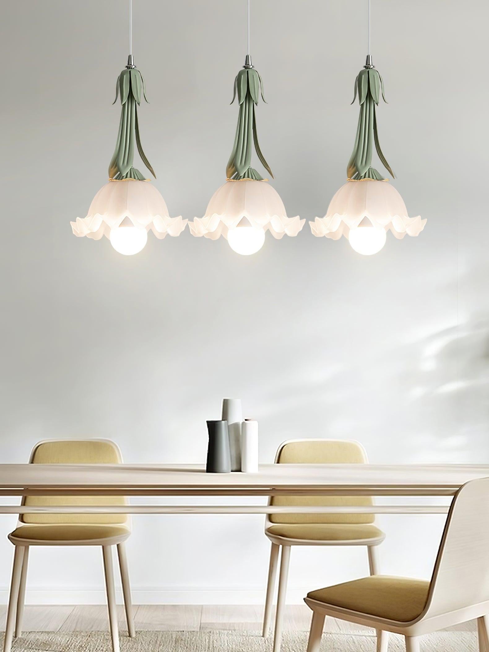 Clochettes - Pendant Light with Floral Design