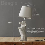 PupArt - Art Deco Puppy Table Lamp