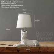 PupArt - Art Deco Puppy Table Lamp