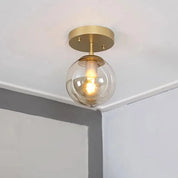 LuminousSphere - Modern Glass Ceiling Light