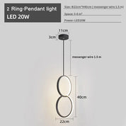 ZenithLuxe - Modern LED Chandelier