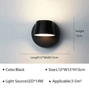 RevolveLumina - Rotatable Wall Lamp