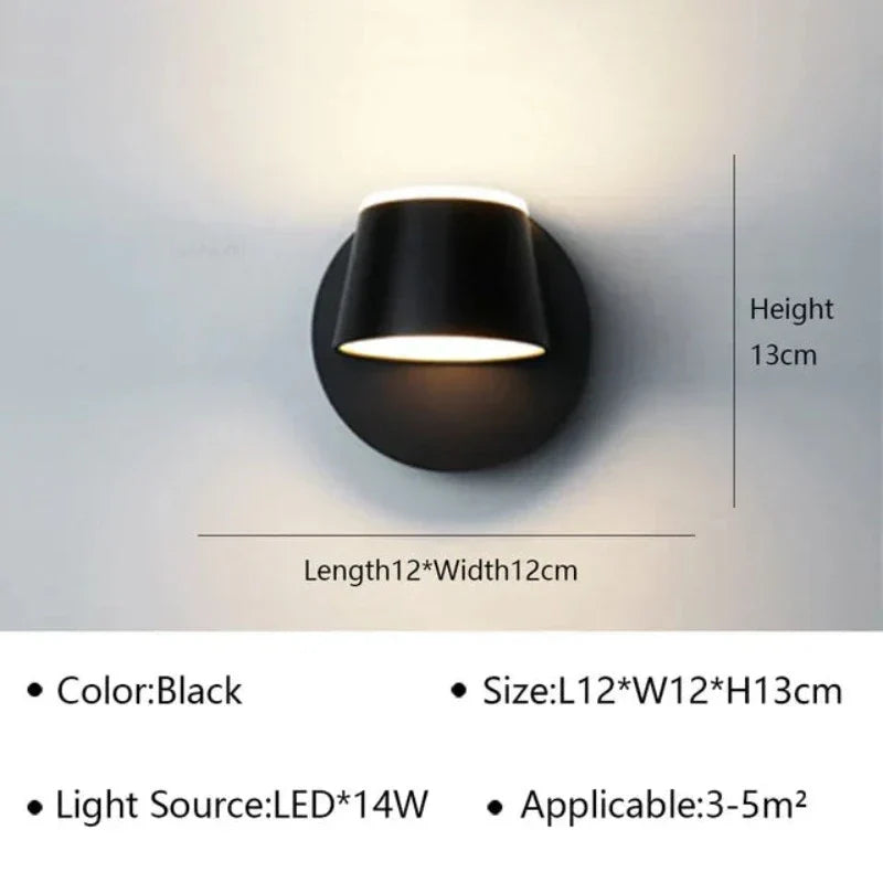 RevolveLumina - Rotatable Wall Lamp