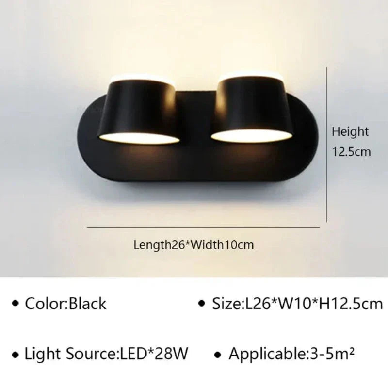 RevolveLumina - Rotatable Wall Lamp