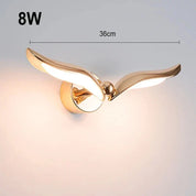 GoldenHorizon - Seagull Shaped Wall Lamp in Gold