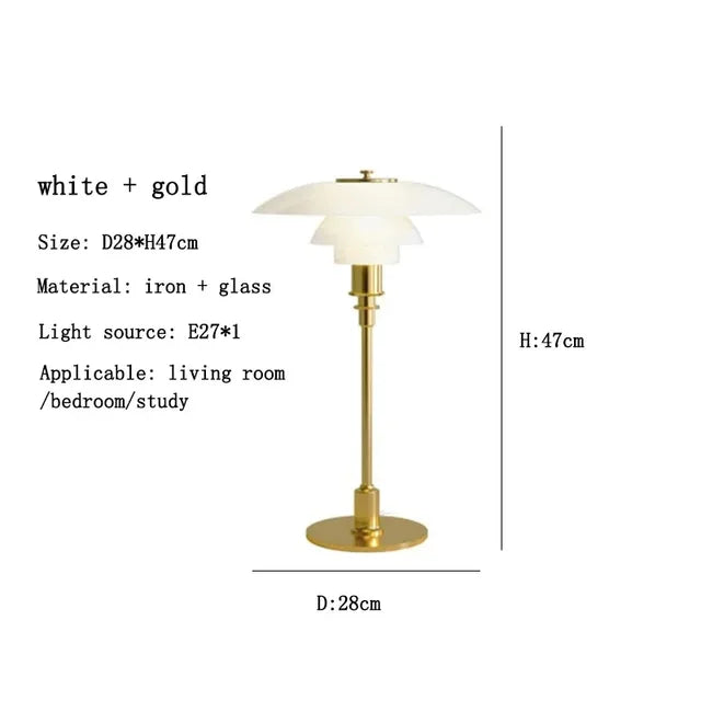 CelestialGlimmer - Scandinavian Simple Glass Table Lamp