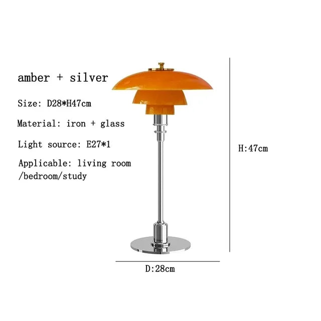 CelestialGlimmer - Scandinavian Simple Glass Table Lamp
