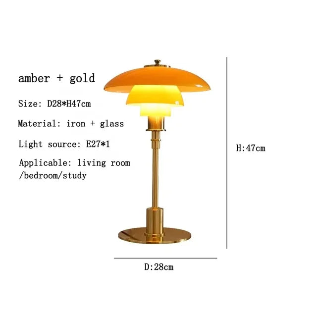 CelestialGlimmer - Scandinavian Simple Glass Table Lamp