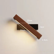 WoodGlow - Wooden LED Bedroom Wall Lamp