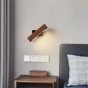 WoodGlow - Wooden LED Bedroom Wall Lamp