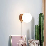 AuraGlimmer - Round Glass Wall Lamps