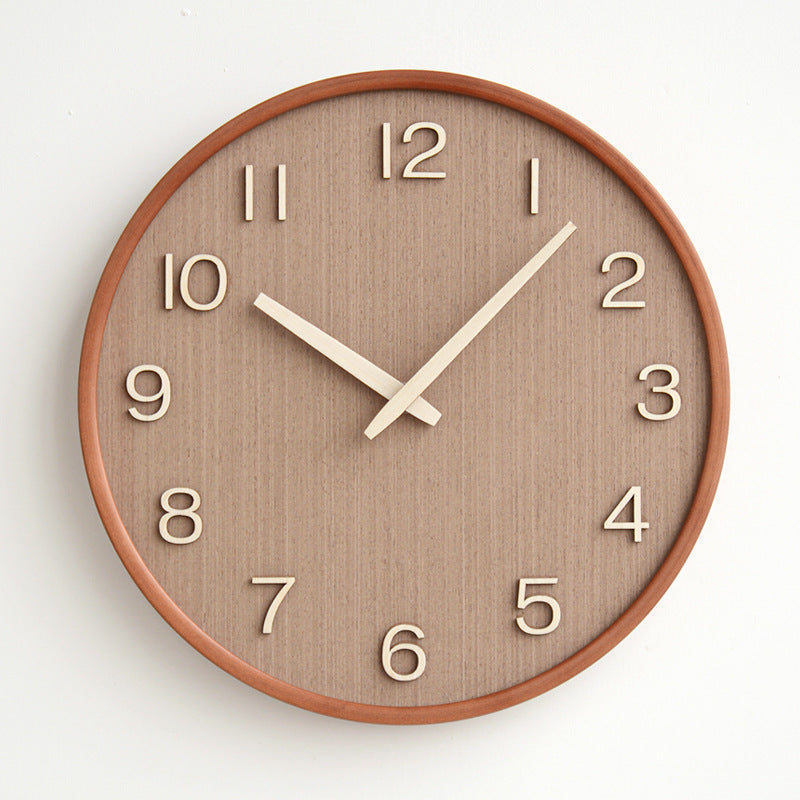 GlowWood - Stylish Wooden Wall Clock for Home