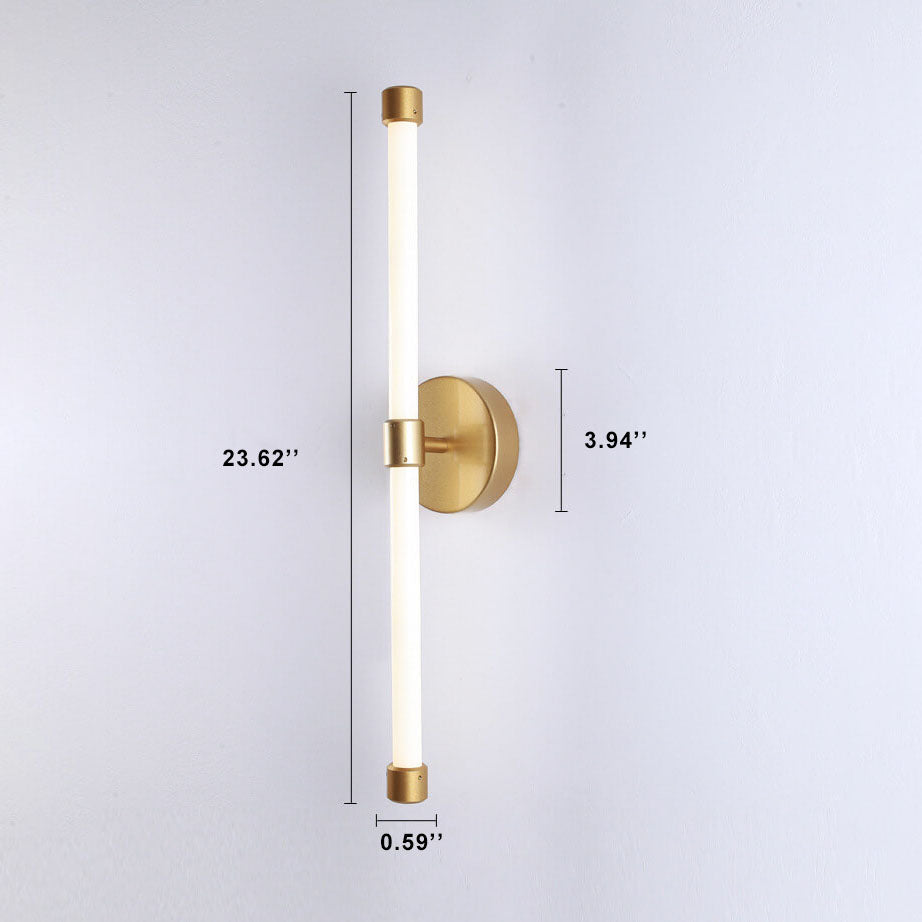 Lumiglo - Modern minimalist tubular LED wall lamp made of acrylic