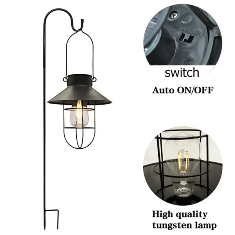 HeritageSolar - Retro Solar Lantern for Outdoors
