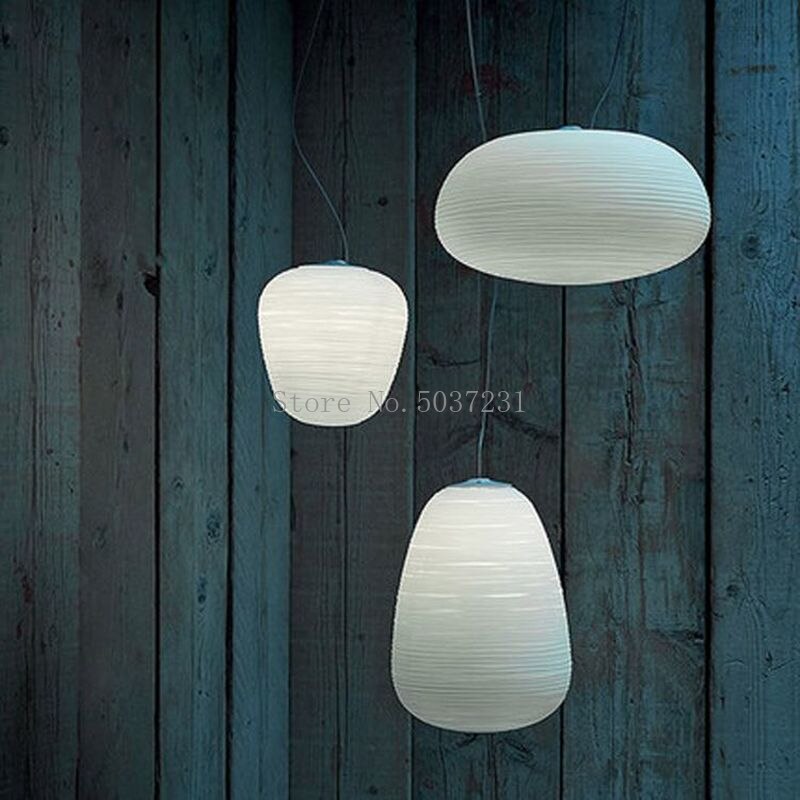 Modern Milk White Glass Pendant Lamp