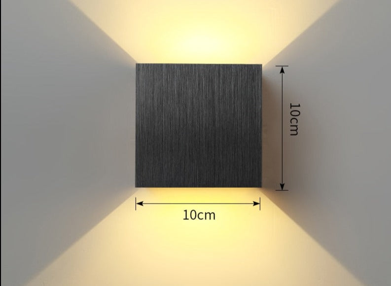 LED Aluminium Wall Lamp for Bedroom Living Room Hallway Accent Lighting