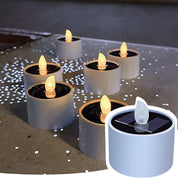 AmbianceFlicker - Solar-Powered Candles for Outdoor Decorations