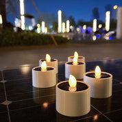 AmbianceFlicker - Solar-Powered Candles for Outdoor Decorations