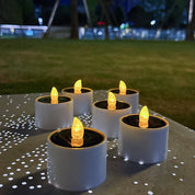 AmbianceFlicker - Solar-Powered Candles for Outdoor Decorations