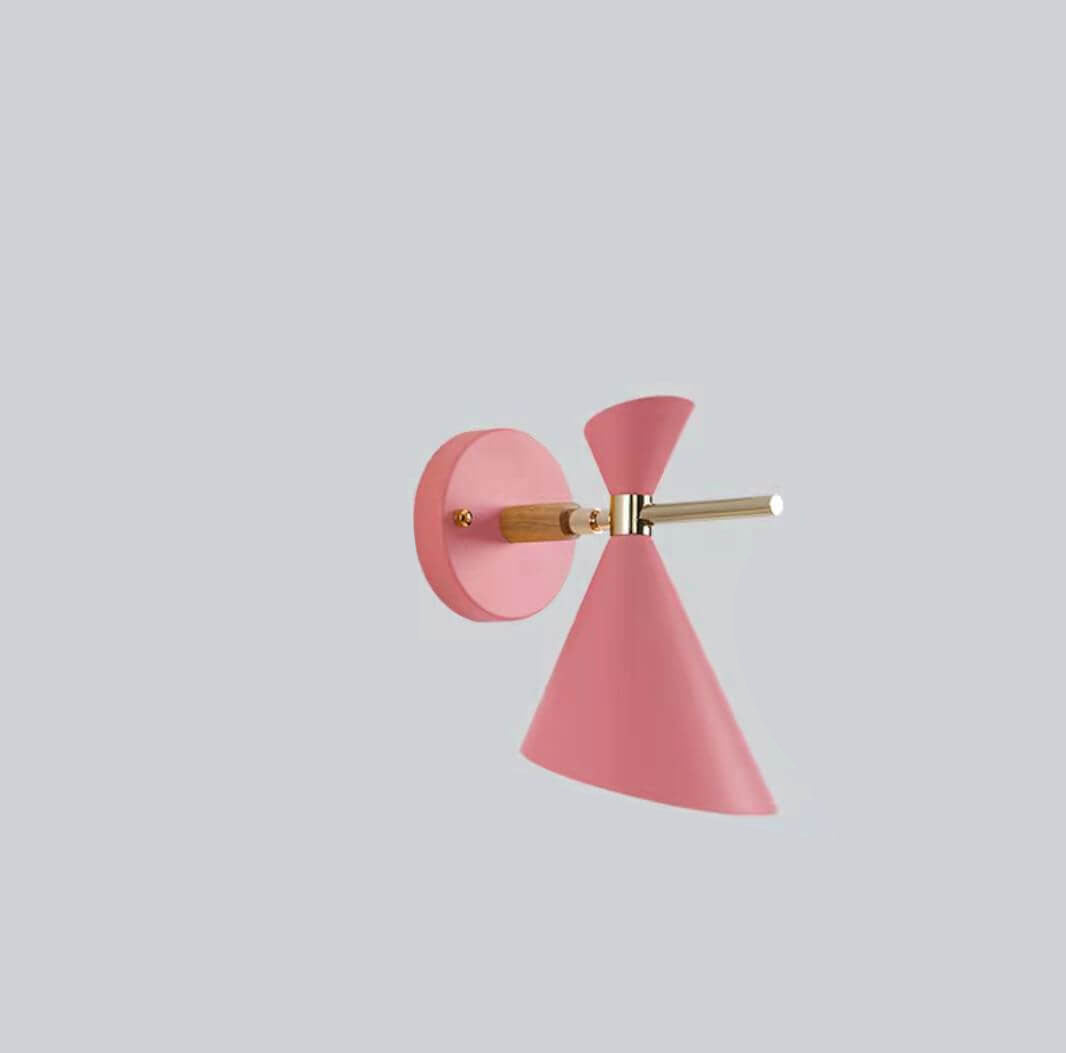 Nordic Simple Horn Shade 1-Light Wall Lamp