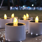AmbianceFlicker - Solar-Powered Candles for Outdoor Decorations