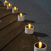 AmbianceFlicker - Solar-Powered Candles for Outdoor Decorations