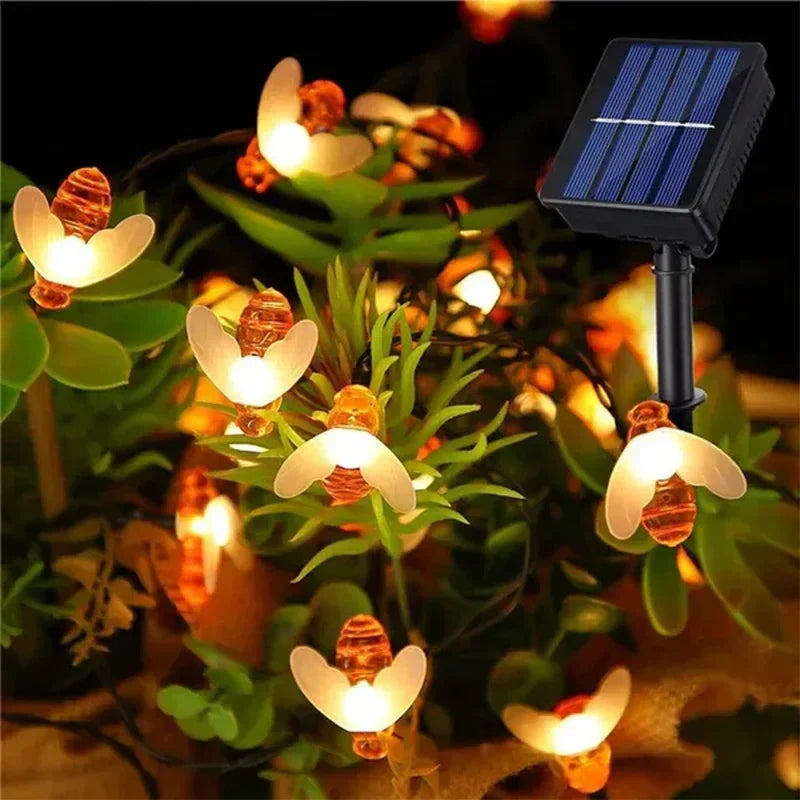 BeeGlow - Solar String Lights for Outdoors
