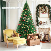 Green Pine Design | Artificial Christmas Tree | 850 Tips | 6ft Green | Fast Setup