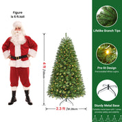 AvenlyHome|1.8m Prelit Christmas Tree|250 Warm White LED|778 Tips|Easy Setup