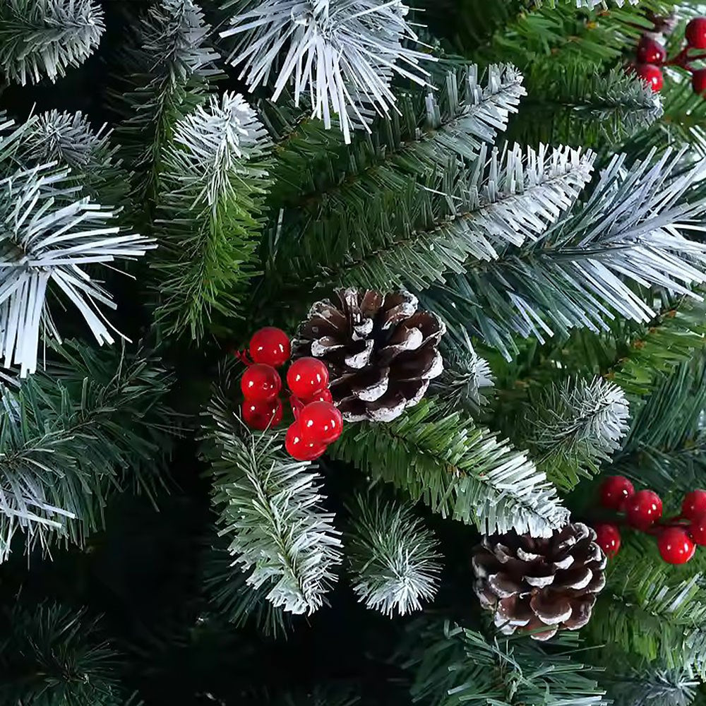 AvenlyHome| Tall 6to7ft Snow Flocked Tree | 6to7ft | 1PcGreen | Festive