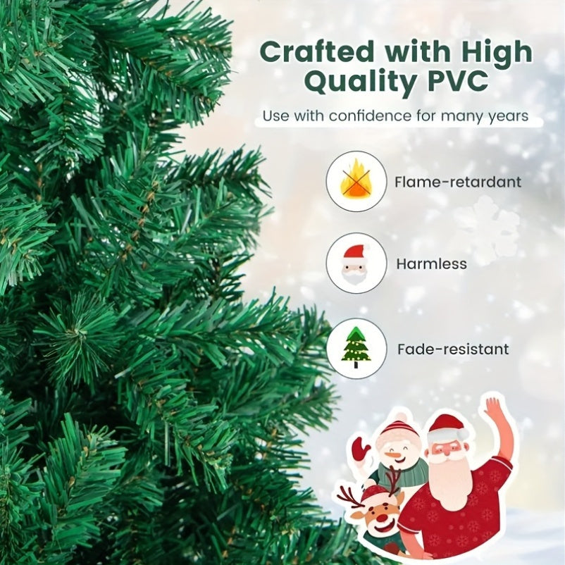 Green Pine Design | Artificial Christmas Tree | 850 Tips | 6ft Green | Fast Setup