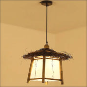 Eastern Retreat Bamboo Chandelier