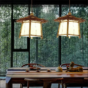 Eastern Retreat Bamboo Chandelier