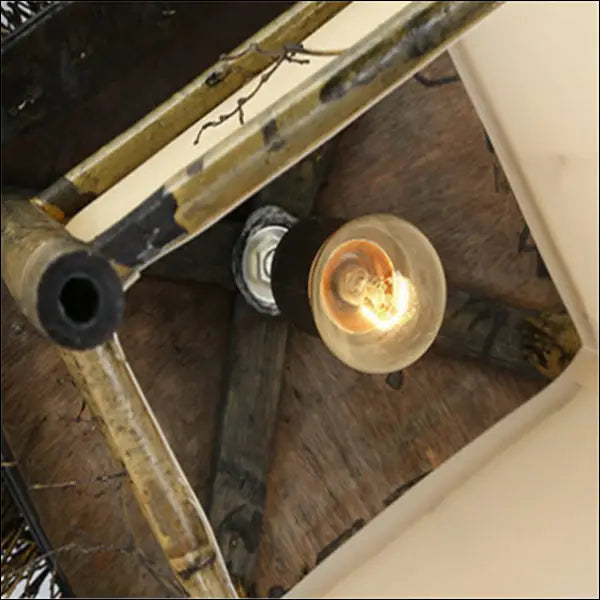 Eastern Retreat Bamboo Chandelier