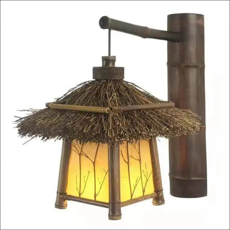 Eastern Retreat Bamboo Chandelier
