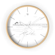 BeachWalk - Seaside Promenade Wall Clock