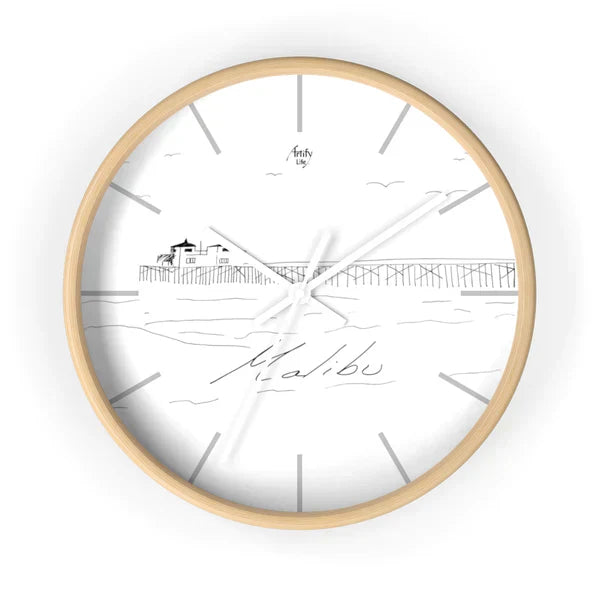 BeachWalk - Seaside Promenade Wall Clock