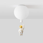 Fateh Modern Moon/Astronaut LED Ceiling Lamp in Acrylic