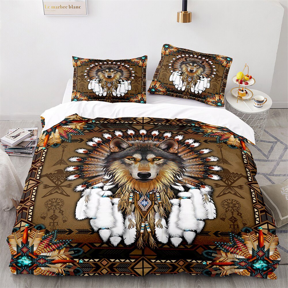 DreamGuard - Children's Duvet Cover 'Protective Wolf'