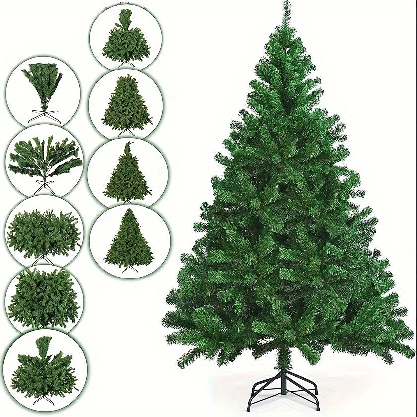 Green Pine Design | Artificial Christmas Tree | 850 Tips | 6ft Green | Fast Setup