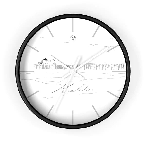 BeachWalk - Seaside Promenade Wall Clock