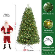 AvenlyHome|1.8m Pre-Lit Christmas Tree|250 LED Warm White|778 Tips|Easy Assembly