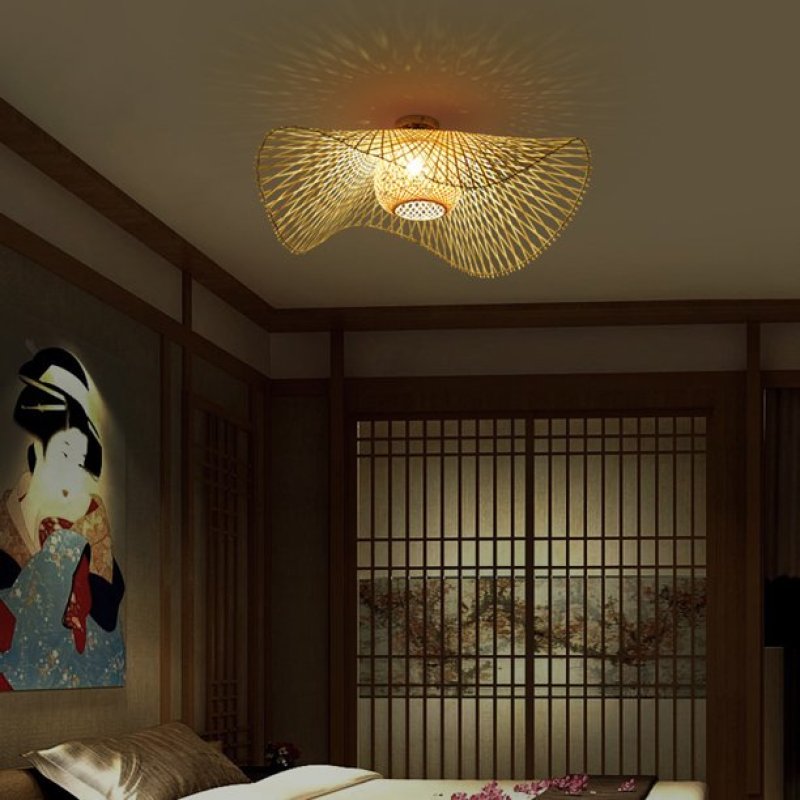 MutoCraft - Japanese Style Rattan Pendant Lamp