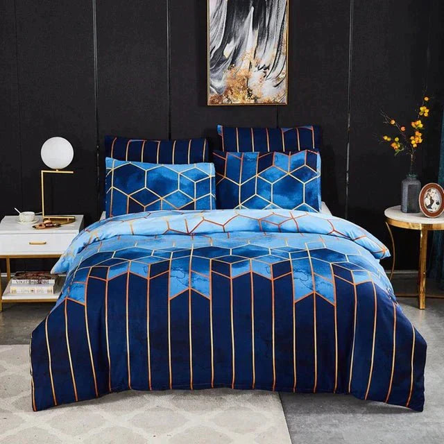 CoolComfort - Duvet Cover with Geometric Pattern, Cooling and Breathable